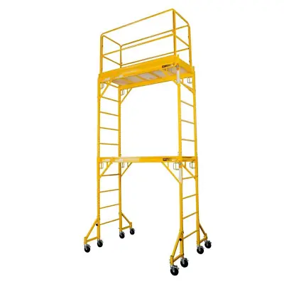 Buy MetalTech Scaffolding With Outriggers Tower 2-Story 836-Lbs Capacity Guard Rail • 730.08$