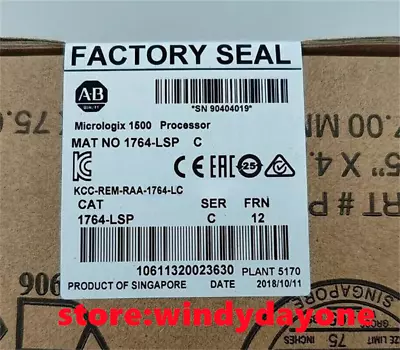 Buy New Factory Sealed Allen-Bradley 1764-LSP SER C MicroLogix 1500 Processor • 174.80$