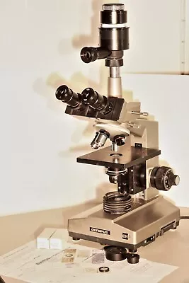Buy Olympus Ch-a Upright Brightfield Microscope With Camera Port And Polarized Light • 450$