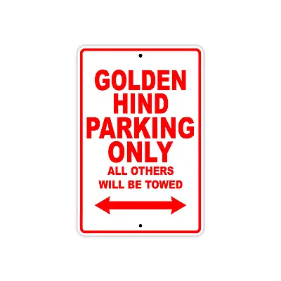 Buy Golden Hind Parking Only Boat Ship Decor Novelty Notice Aluminum Metal Sign • 11.99$