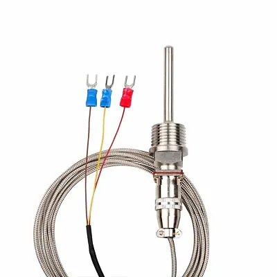 Buy CrocSee RTD Pt100 Temperature Sensor Probe 3 Wires 2M Cable Thermocouple  • 20.99$