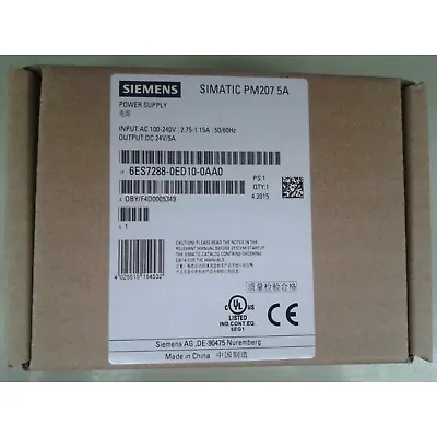 Buy New Siemens S7-200 Power Supply Input 6ES7288-0ED10-0AA0 6ES7 288-0ED10-0AA0 • 65.99$