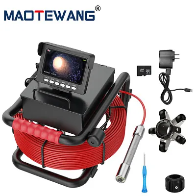 Buy MAOTEWANG Sewer Camera HD Drain 4.3  LCD Monitor 1000 TVL Pipe Inspection Camera • 229.03$