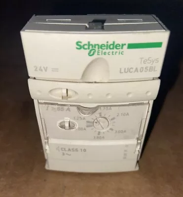 Buy SCHNEIDER ELECTRIC TeSys LUCA 05BL Class 10, 24V Adjustable Up To 5 A • 35$
