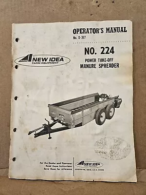Buy New Idea 224 Manure Spreader Operators Manual. • 0.99$
