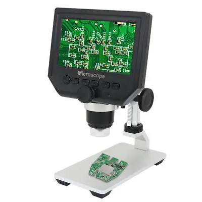 Buy 1X-600X Zoom Digital Microscope 3.6MP USB Video Microscope 4.3 Inch LCD Display  • 46.99$