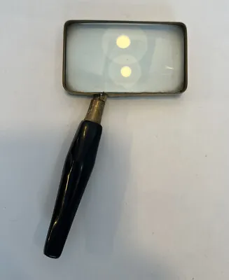 Buy Vintage Japan Rectangular Metal Handheld Magnifying Glass • 14.72$