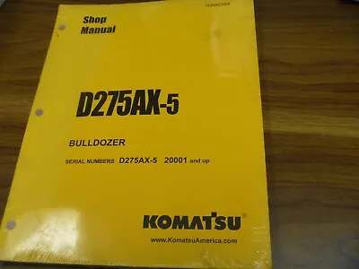 Buy Komatsu D275AX-5 Bulldozer Shop Service Repair Manual S/N 20001-Up • 209.30$