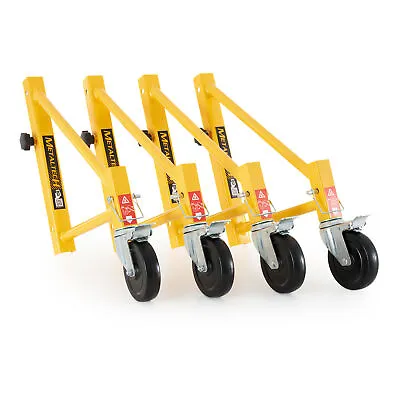 Buy MetalTech Set Of 14-Inch Baker Style Scaffolding Outriggers With Casters, 4 Pack • 96.99$