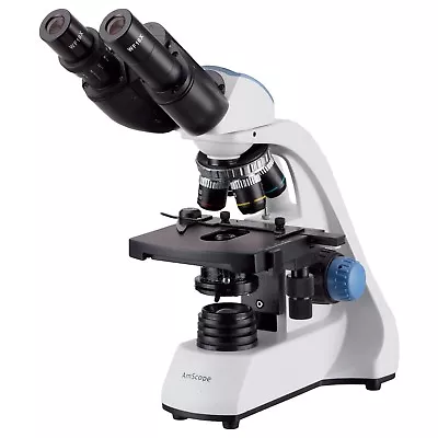Buy 40X-1000X LED Binocular Compound Microscope W 3D Two-Layer Mechanical Stage • 214.99$