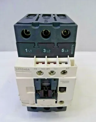 Buy Schneider Electric Contactor Model LC1D40A, For Parts/ Repair • 55$