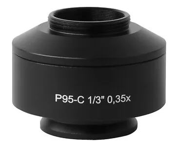 Buy 0.35X Standard Microscope Camera C Mount Adapter For Zeiss Trinocular Microscope • 129$