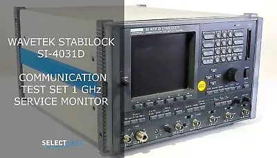 Buy WAVETEK STABILOCK SI-4031D COMMUNICATION TEST SET 1 GHz SERVICE MONITOR (REF G) • 1,999$