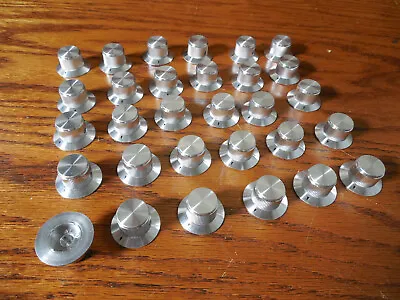 Buy Alco Aluminum Skirted Knob Silver 1-1/8  Diam Qty X 4 • 20$