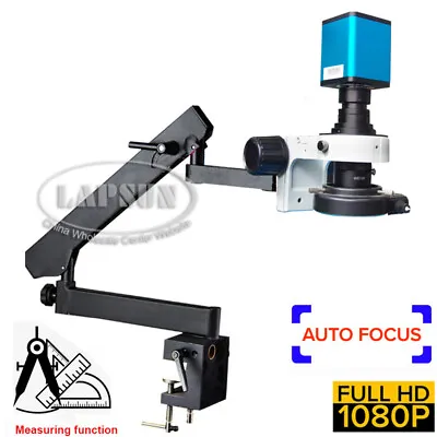 Buy Articulating Clamp Arm Stand 200X Auto Focal Focus HDMI Microscope Camera IMX290 • 805$