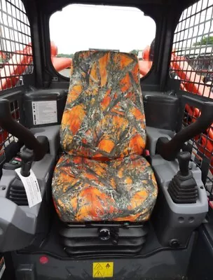 Buy 2014 And Up KUBOTA SKID LOADER, Excavator Seat Covers In MC2 Orange Camo Endura • 33.95$