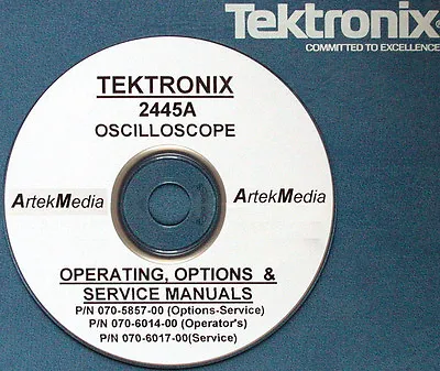 Buy Tektronix Tek  2445A Oscillscope, Operating & Service Manuals ( 3 Volumes) • 10.50$