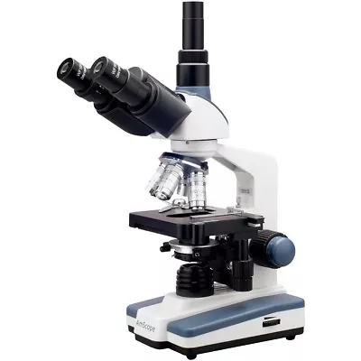 Buy AmScope 40X-2500X LED Lab Trinocular Compound Microscope W 3D 2-Layer Mech Stage • 353.99$