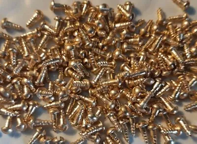 Buy #2 X 1/4  ROUND HEAD SLOTTED BRASS WOOD SCREWS Select Qty • 9$
