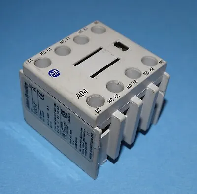 Buy Allen Bradley 100-F, Auxiliary Contactor Block, A04, Series A • 35$