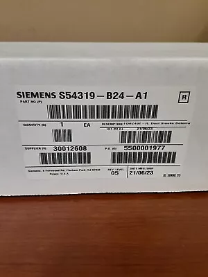Buy Siemens S54319-B24-A1 FDBZ492-R Duct Smoke Detector • 132$