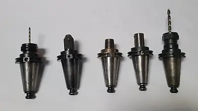 Buy Lot Of 5 CAT50 Tool Holder Tooling Innovations Parlec Fitz End Mill CAT 50 CNC • 328.35$