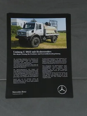 Buy Mercedes-Benz Unimog U 5023 With Hydrosoeder Brochure Sheet (3530) • 3.75$