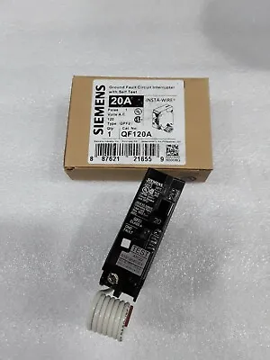 Buy QF120A Siemens 1 Pole 20 Amp 120 V Type Circuit Breaker NEW • 74.38$
