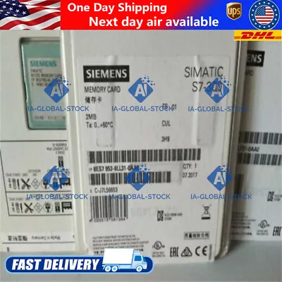 Buy New In Box SIEMENS SIMATIC S7-300 Memory Card 6ES7953-8LL31-0AA0 2 MB 1PC • 137.63$