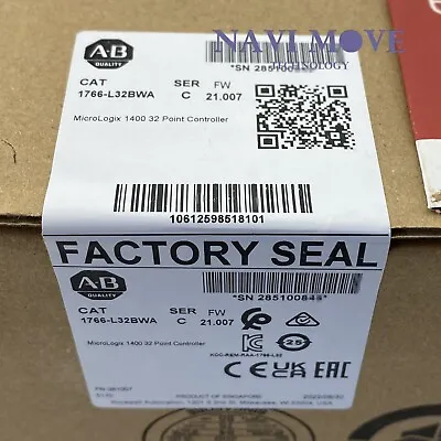 Buy 2022 New Sealed Allen-Bradley 1766-L32BWA MicroLogix 1400 32 Point Controller • 518$