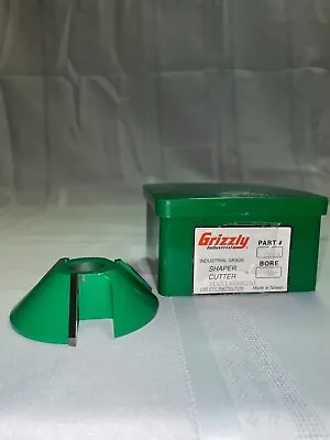 Buy Grizzly Shaper Cutter C2308 45 Bevel 3/4  Bore With 1/2  Bushing • 30$