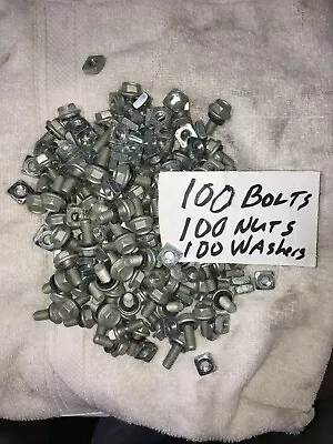 Buy 100 Count/Sets Of 5/16  X 3/4  Grain Bin Bolts Nuts Washers For Arch Buildings • 62$