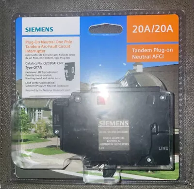 Buy SIEMENS Q2020AFCNP 20A Combination AFCI Plug-On Neutral Circuit Breaker🔌 • 79.99$