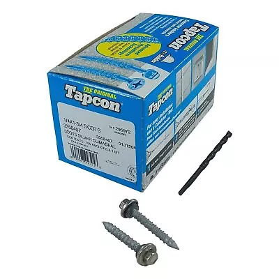 Buy Tapcon Scots 1/4  X 1-3/4  Stainless Steel Hex Head ClimaSeal Concrete Anchor • 38.76$