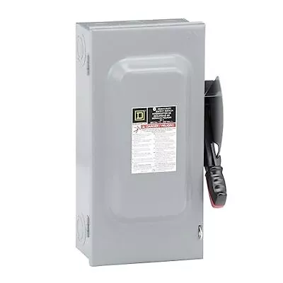 Buy Square D Schneider Electric Square D-HU362 Heavy Safety Switch Non-Fusible 60Amp • 257.29$
