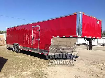 Buy NEW 8.5X34 8.5 X 34 Enclosed Gooseneck Cargo Car Hauler Race Trailer 26' Box • 21,950$