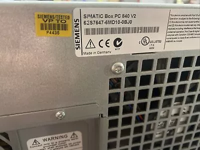 Buy Simatic PC840 V2 6ES7647-6MD10-0BJ0, 6ES76476MD100BJ0, Siemens Box Computer • 630$