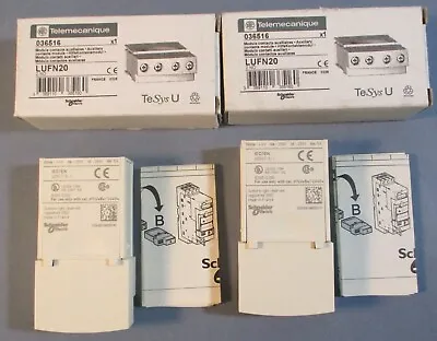 Buy (Lot Of 2) Schneider Electric Telemecanique LUFN20 Auxiliary Contact 036516 250V • 44.99$