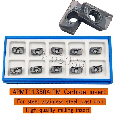Buy APMT113504 PM 90° Milling Insert Carbide Inserts Indexable Inserts For 300R APMT • 11.88$