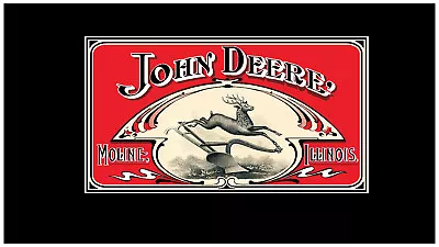 Buy John Deere 1909 Vintage Historic Recreated Color Logo - Emblem Sticker Decal • 11$