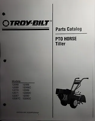 Buy Troy-Bilt Garden-Way PTO Horse Roto Tiller Parts Catalog Manual 12068 Thr 12090C • 64.99$