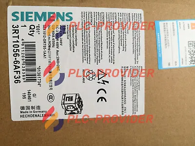 Buy SIEMENS 3RT1056-6AF36 SIRIUS CONTACTOR 3RT 3 Pole 185 A 90 KW 110/127 V COIL • 354.58$