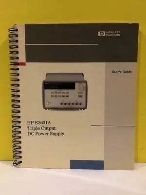 Buy HP E3631-90002 E3631A Triple Output DC Power Supply User's Guide • 39.99$