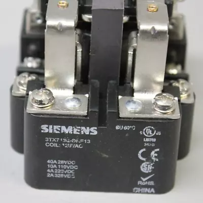 Buy **** New Siemens 3tx7130-orf13 3tx71300rf13 40a Relay, Power, Dpdt, Coil 120 Vac • 35$
