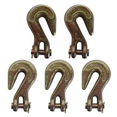 Buy (5 Pack) 5/16  Clevis Grab Hook Transport Tow Chain Flatbed Truck Trailer • 25.99$