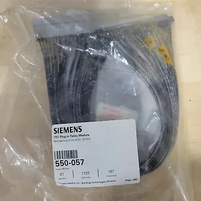 Buy (LOT Of 5)Siemens TEC Plug-in Relay Module Remote Mount Kit 8 DO, 24 POS 550-057 • 90$