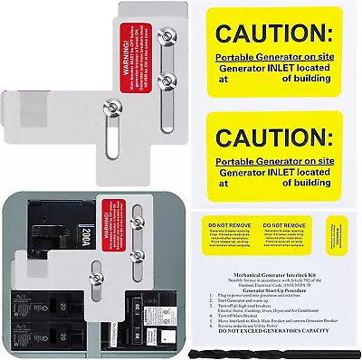 Buy Generator Interlock Kit Compatible With Siemens Or Murray 150 Or 200 Amp Panels, • 43.38$