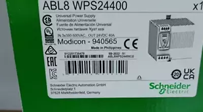 Buy Schneider Electric ABL8WPS24400 AC-DC Square D PLC Programmable Power Supply NEW • 579.89$