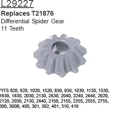 Buy Gear L29227 Fits John Deere 2840 2855 2940 2950 2955 3030 3040 3055 3120 3130 • 100.68$