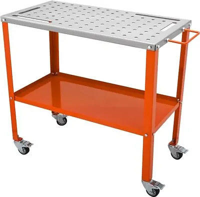 Buy Portable Table 36 X18 , 1200lbs Load Capacity Steel Welding Workbench Tool Tray • 124.44$